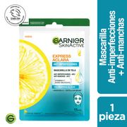 Mascarilla Garnier Anti-Imperfecciones 1 Pieza