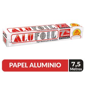 Papel Aluminio Alufoil Extra Fuerte Caja 7.5 m