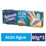 Tripack Atún en Agua 168 g drenado