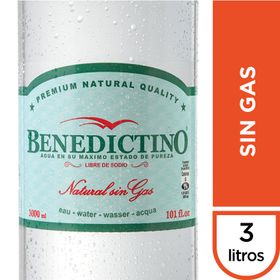 Agua Mineral Benedictino Sin Gas 3 L