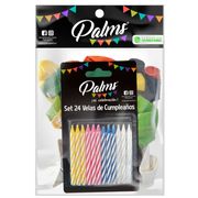 Pack 25 Globos Palms + Velas Surtidas