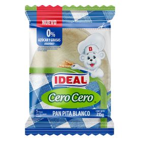 Pan Pita Ideal Blanco Cero Cero 215 g