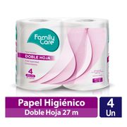 Papel Higiénico Family Care Doble Hoja 27 m 4 un.