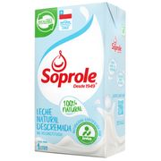 Leche Soprole Descremada Natural 1 L