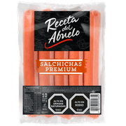 Salchichas Receta del Abuelo Premium 500 g 10 un.