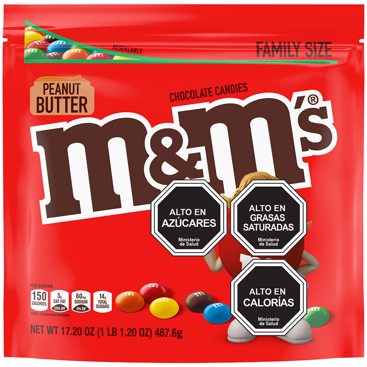 Mms peanut butter milk chocolate candy party size 34 oz bag