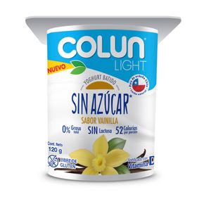 Yogurt Colun Sin Azúcar Vainilla 120 g