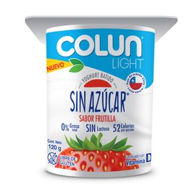 Yogurt Colun Sin Azúcar Frutilla 120 g