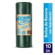 Bolsa de Basura Home Care con Asas 50 x 65 cm 10 un.