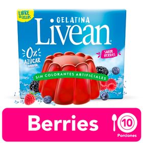 Gelatina Livean Sin Azúcar Berries 20 g