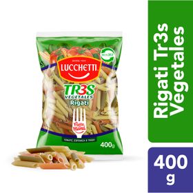 Pasta Rigati Lucchetti Tr3S Vegetales 400 g