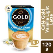 Café Sobres Gold Tentaciones Vainilla Light 8 un. 15 g, 120 g neto