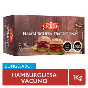 Hamburguesa Vacuno Super Beef 100 g 10 un.