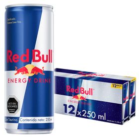 Pack 12 un. Bebida Energética Red Bull 250 ml