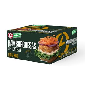 Hamburguesa Vegetal Minuto Verde Lentejas 100 g 4 un.