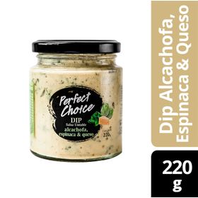 Dip Perfect Choice Alcachofa, Espinaca y Queso 220 g