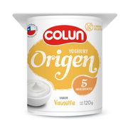 Yogurt Colun Origen Vainilla 120 g