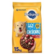 Alimento Perro Cachorro Pedigree Carne, Pollo y Cereales 15 kg