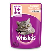 Alimento Húmedo Gato Adulto Whiskas Salsa Salmón 85 g