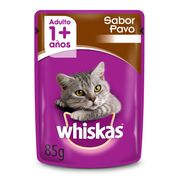 Alimento Húmedo Gato Adulto Whiskas Salsa Pavo 85 g