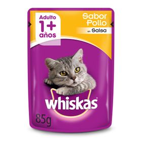 Alimento Húmedo Gato Adulto Whiskas Salsa Pollo 85 g