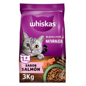 Alimento Gato Adulto Whiskas Bueno Por Naturaleza Salmón 3 kg