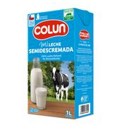 Leche Colun Semidescremada 1 L