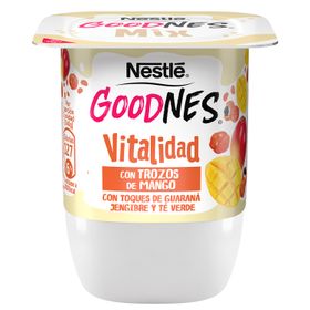 Yogurt Nestlé Goodnes Trozos Mango, Guaraná, Jengibre y Té Verde 140 g