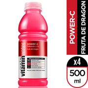 Pack 4 un. Agua Saborizada Vitamin Water Power-C 500 ml