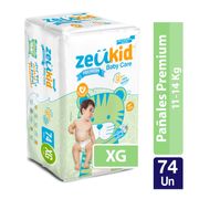 Pañales Zeukid Premium Talla XG 74 un.