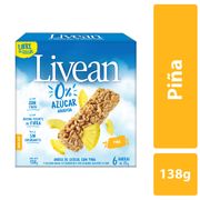 Barra Cereal Livean Piña 23 g 6 un.