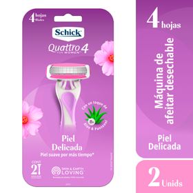 Máquina Depilatoria Schick Quattro For Woman 2 un.