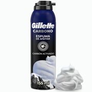 Espuma de Afeitar Gillette Carbono con Carbón Activado 155 ml