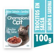 Alimento Húmedo Gato Adulto Champion Cat Atún y Salmón 100 g