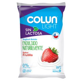 Yogurt Colun Light Sin Lactosa Frutilla 900 g