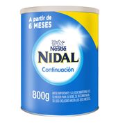 Fórmula Láctea Nidal Continuación 800 g