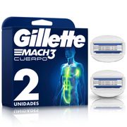 Repuestos Máquina de Afeitar Gillette Mach3 Cuerpo 2 un.