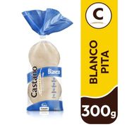 Pan Pita Castaño Blanco 300 g 8 un.