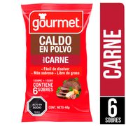 Caldo Gourmet Polvo Sabor Carne 48 g 6 un.