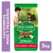 Alimento Perro Cachorro Dog Chow Razas Pequeñas 3 kg