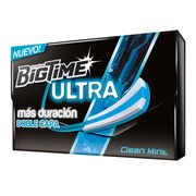 Chicles BigTime Ultra Clean Mint 24 g 12 un.