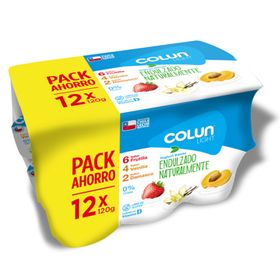 Pack Yogurt Batido Colun Light 120 g 12 un.