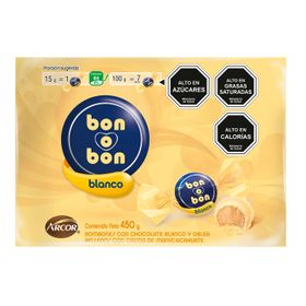 Chocolate Bon Bon Blanco 450 g