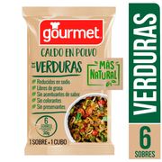 Caldo Gourmet Más Natural Verduras 6 un.