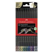 EcoLápices Faber-Castell Supersoft 12 Colores Metálicos