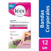 Bandas Depilatorias Veet Corporal Normal 12 un.