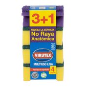 Esponja Virutex Antibacterial Lisa 4 un.