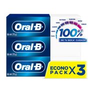 Pasta de Dientes Oral-B 100% 66 ml 3 un.