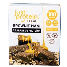 Barra Justprotein Isolate Brownie Maní 5 un.