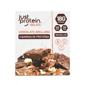 Barra Justprotein Isolate Chocolate Avellana 5 un.